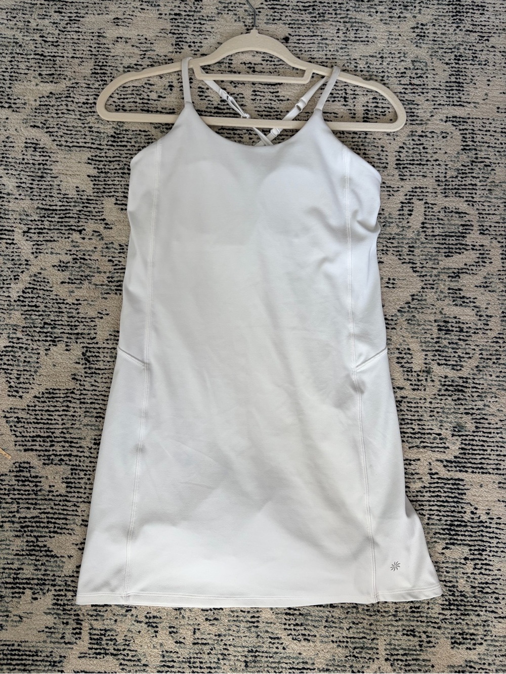 ATHLETA GIRL Athletic dress with built in liner - White Size 14